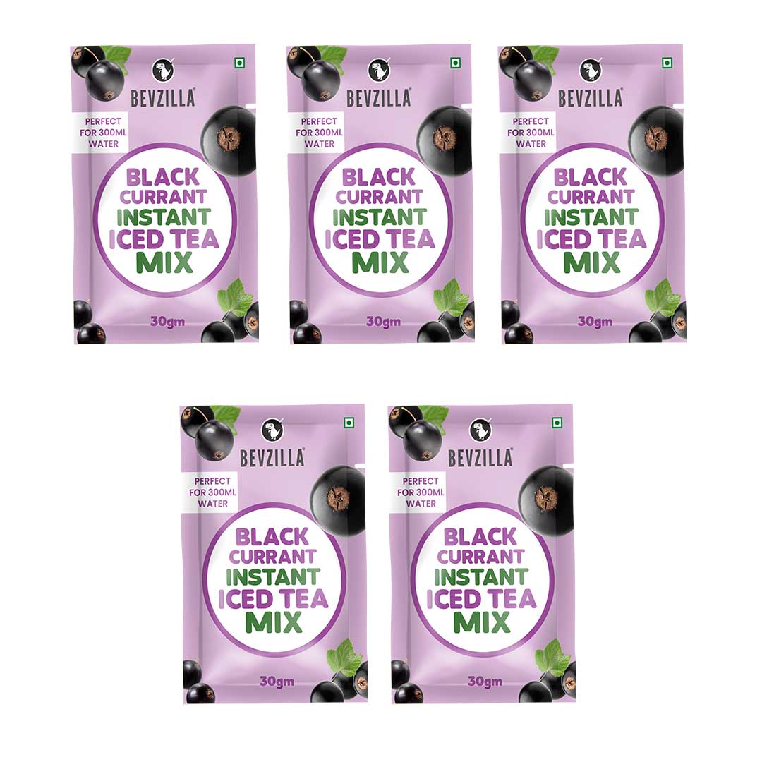 Bevzilla Instant Iced Tea Blackcurrant  30gm X5