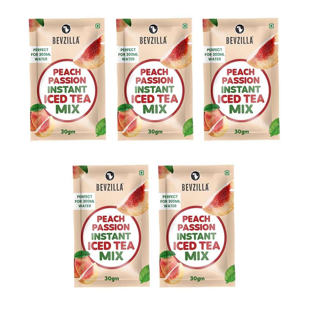 Bevzilla instant iced tea peach 30gm x5