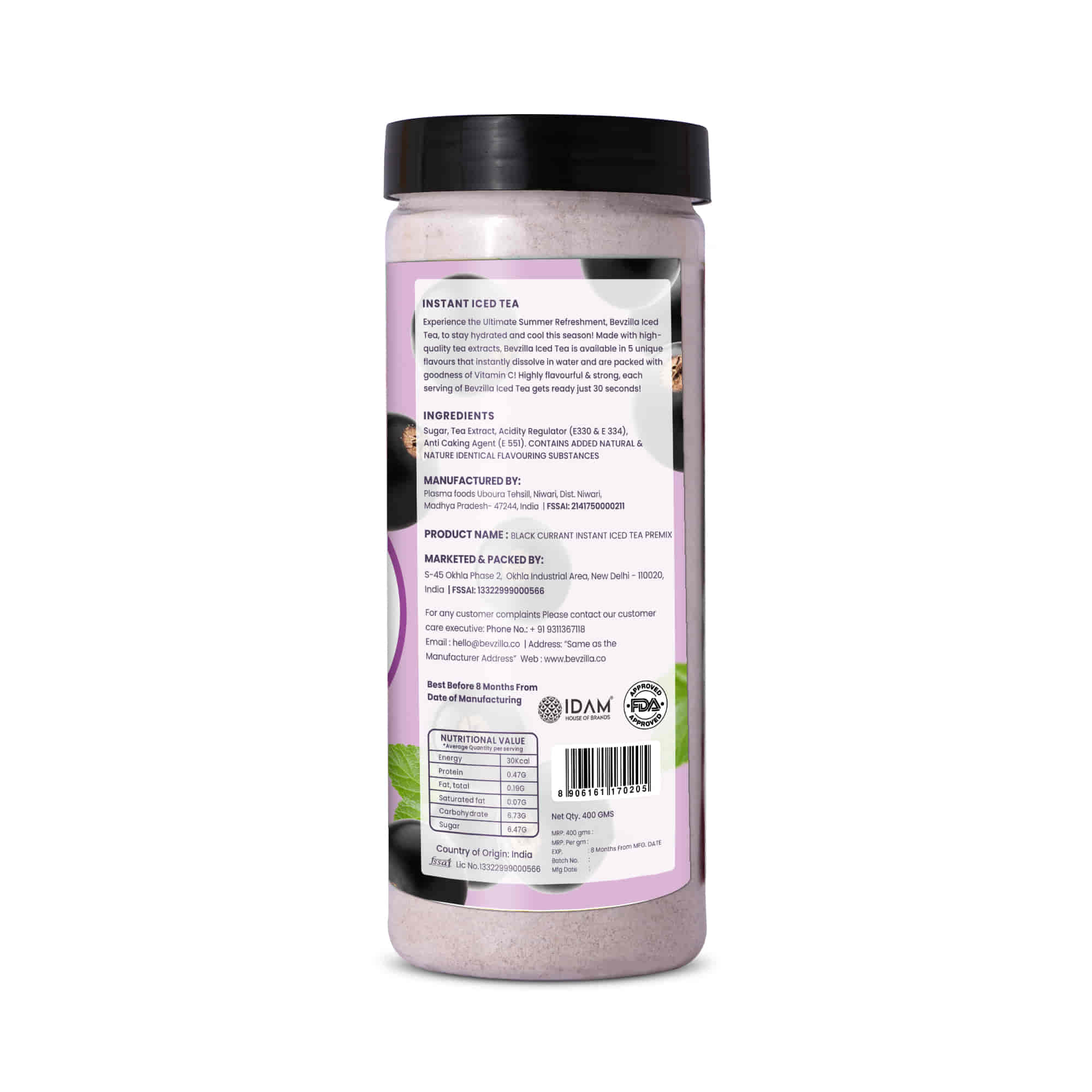 Black Currant Instant Iced tea mix - Image 3