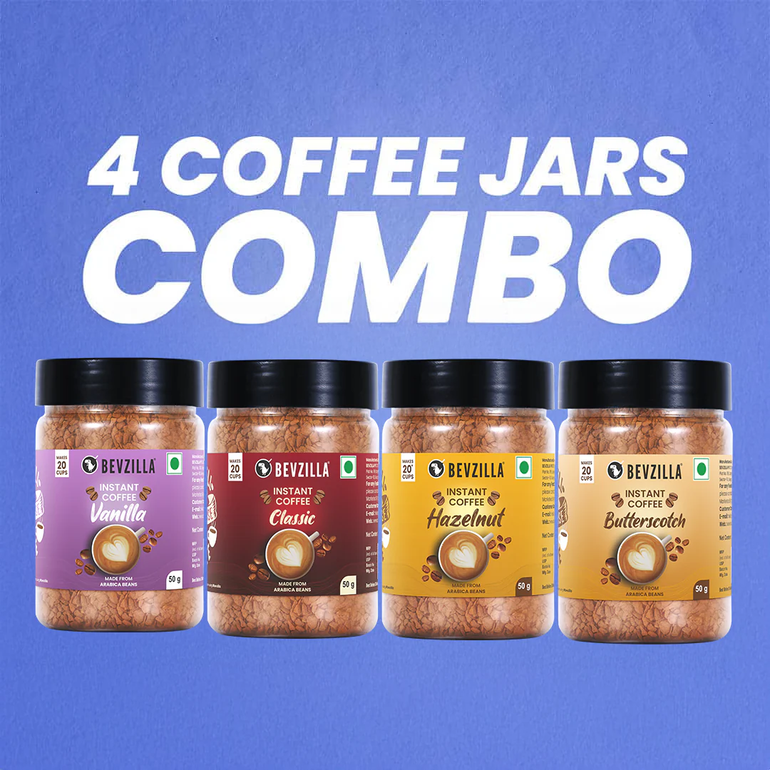 50GM x 4 Flavoured Coffee Jars