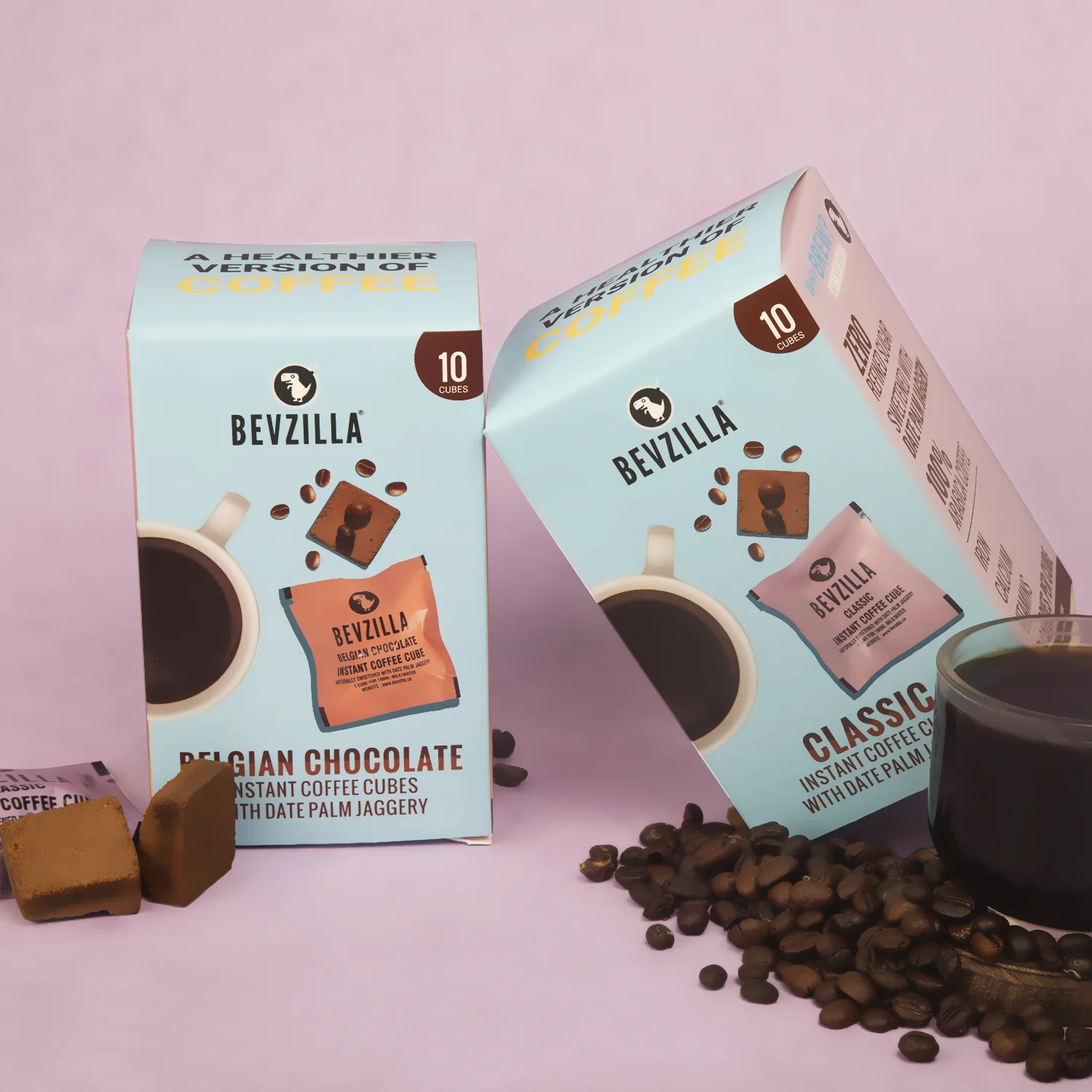 Classic+Belgian Chocolate Coffee 10 Cubes Combo Pack