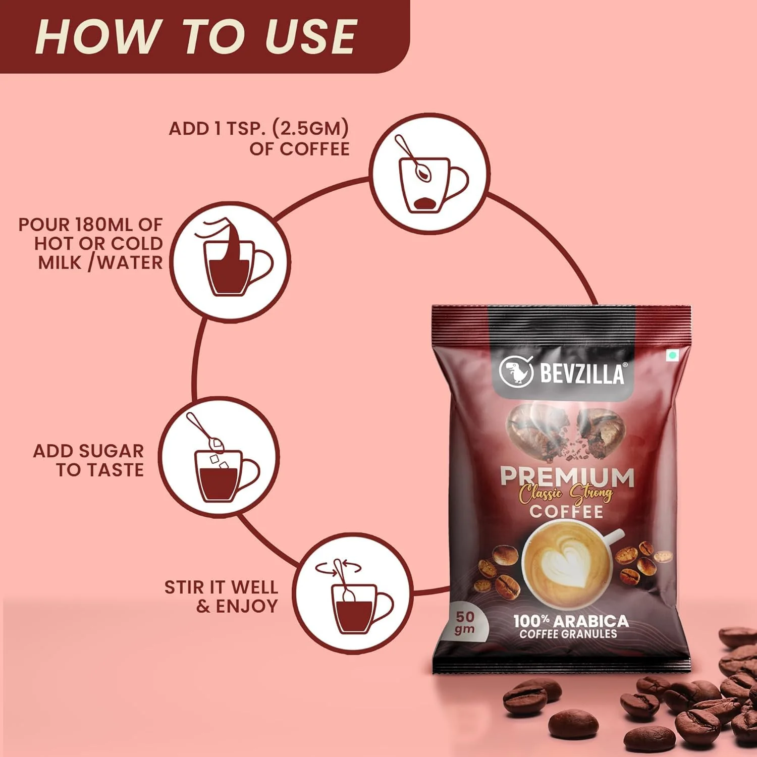 Coffee Pouch 50gm*2 100 gm - Image 3