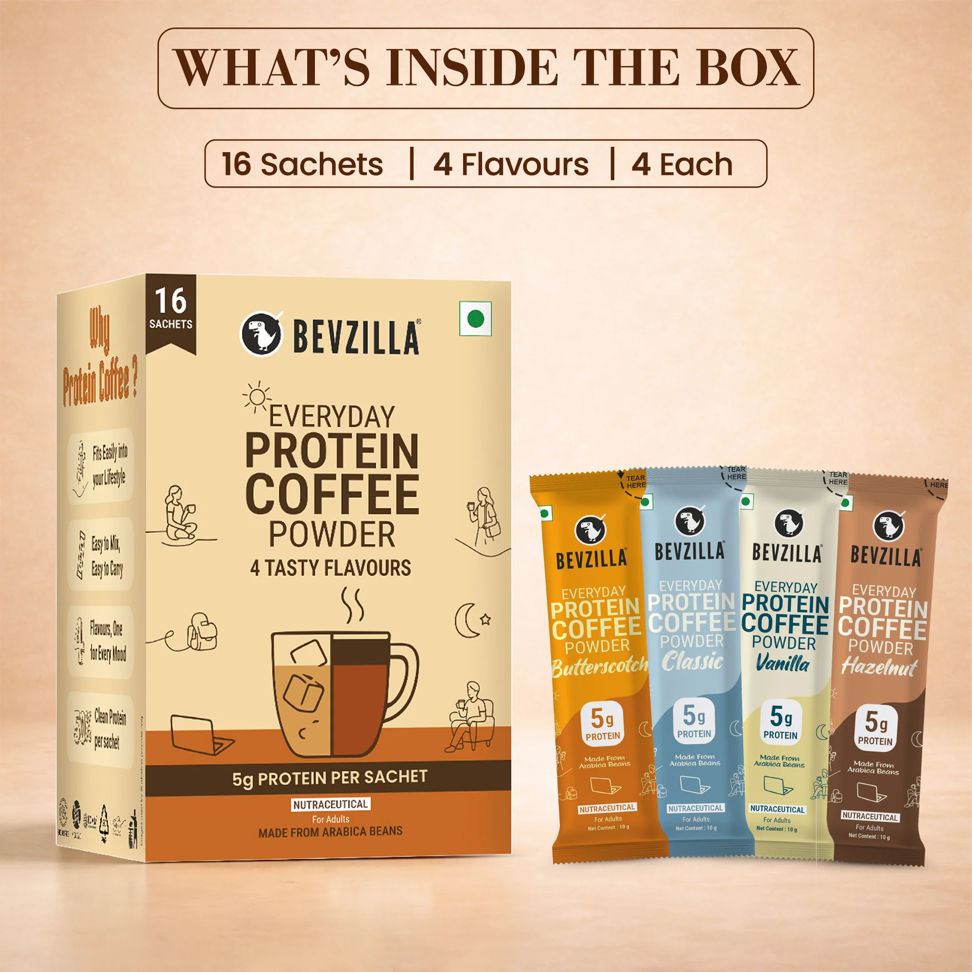 Everyday Protein Coffee | 16 Sachet - Image 4
