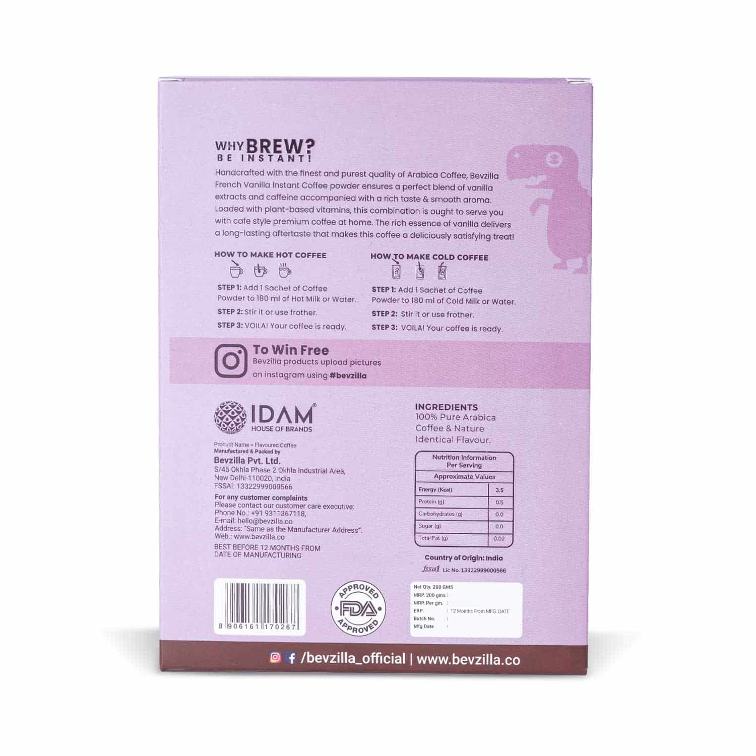 96 French Vanilla Coffee Sachets Box (Free Coffee Sachet Inside) - Image 7