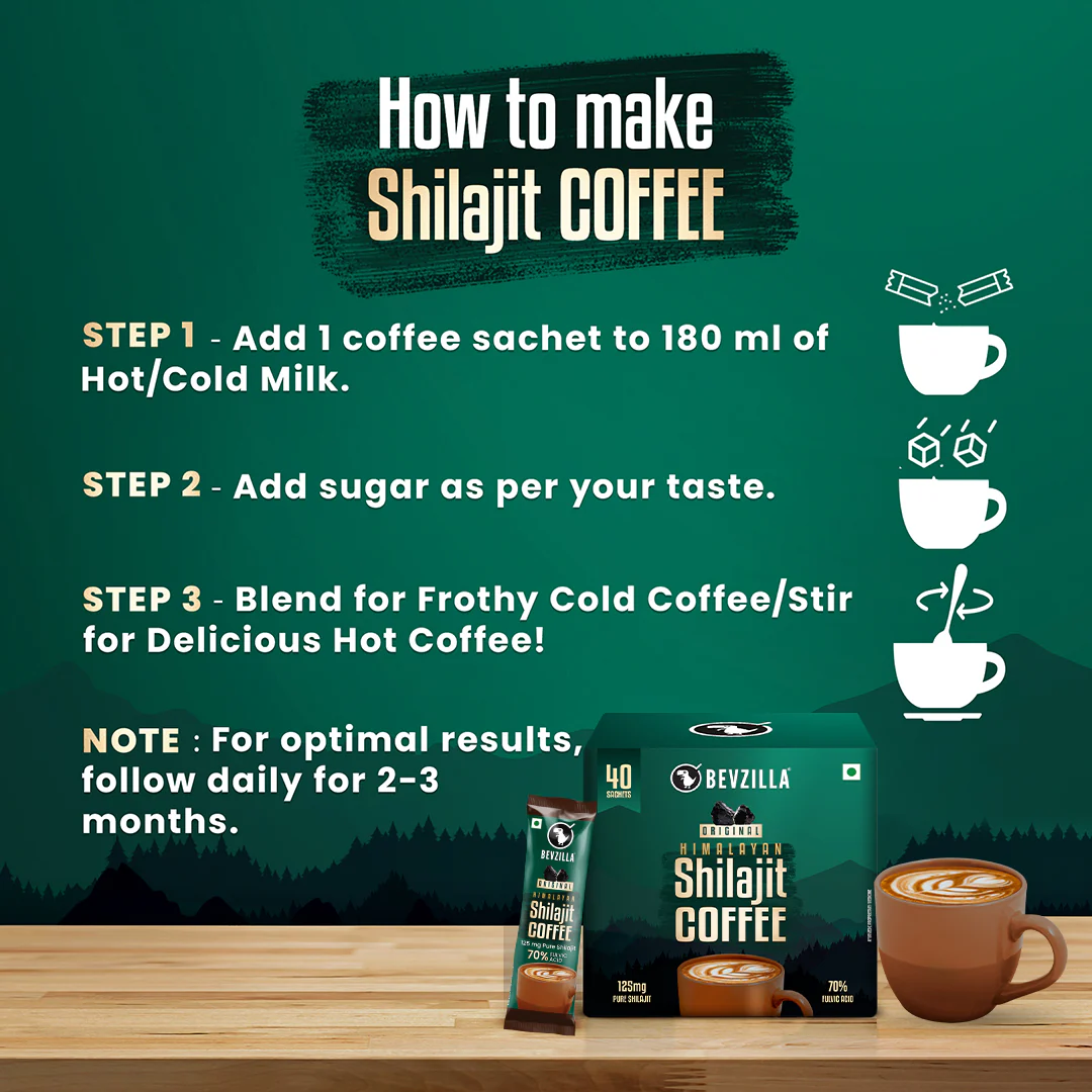 Himalayan Shilajit Coffee | 40 Sachets - Image 5