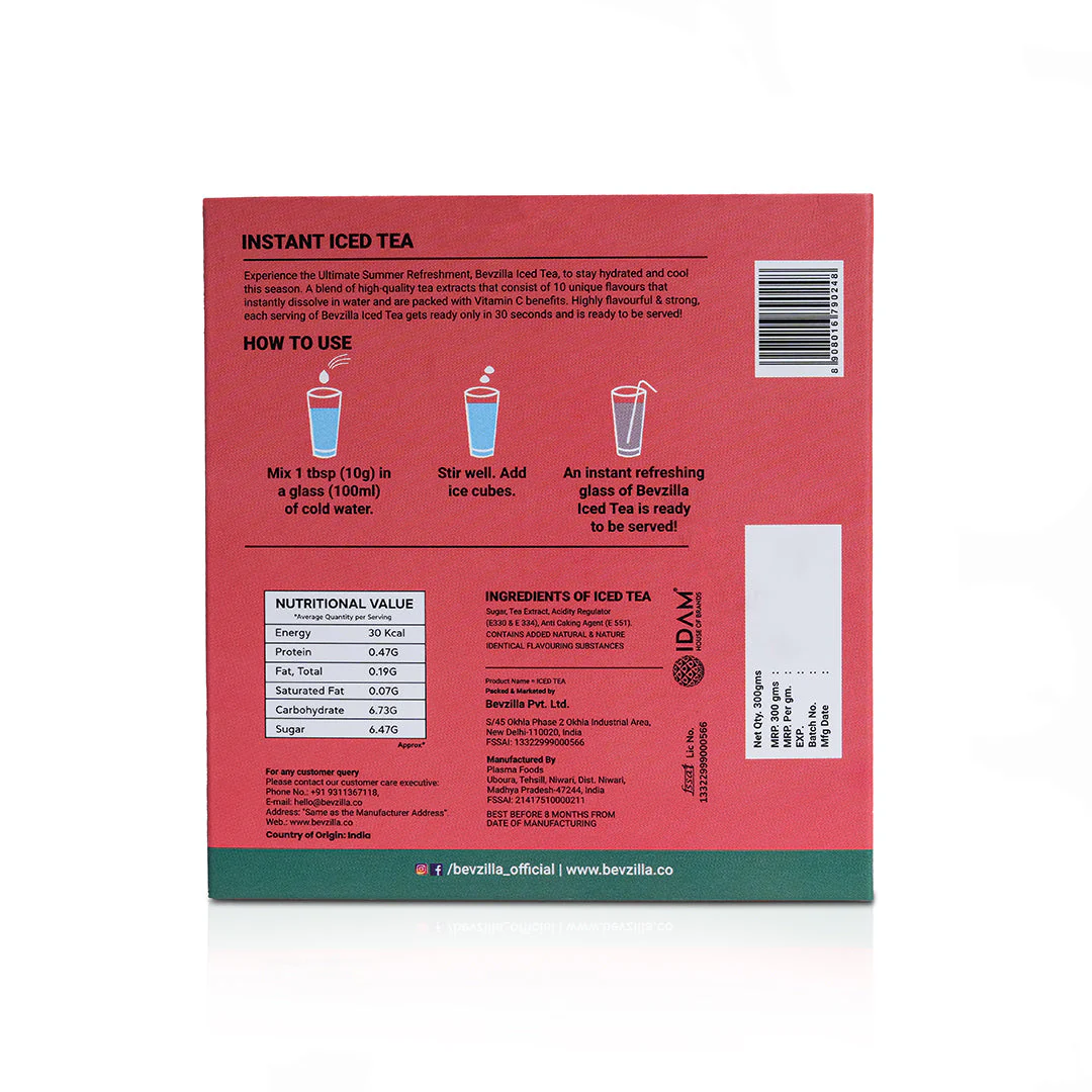 Iced Tea Powder 5 Assorted Flavours Pack - Image 9
