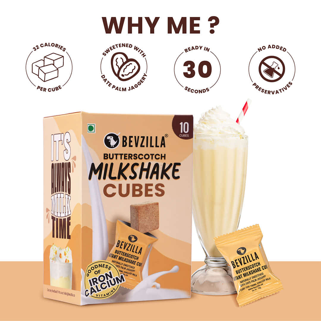 10 Butterscotch Milkshake Cubes - Image 3