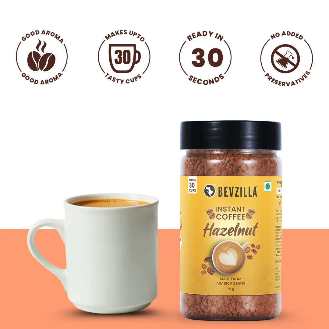 Hazelnut Coffee Jar (75 Grams) - Image 3