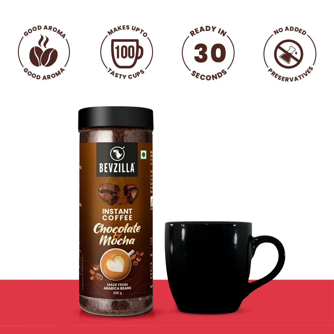 Premium Choco Mocha Coffee Powder - 200 grams - Image 2