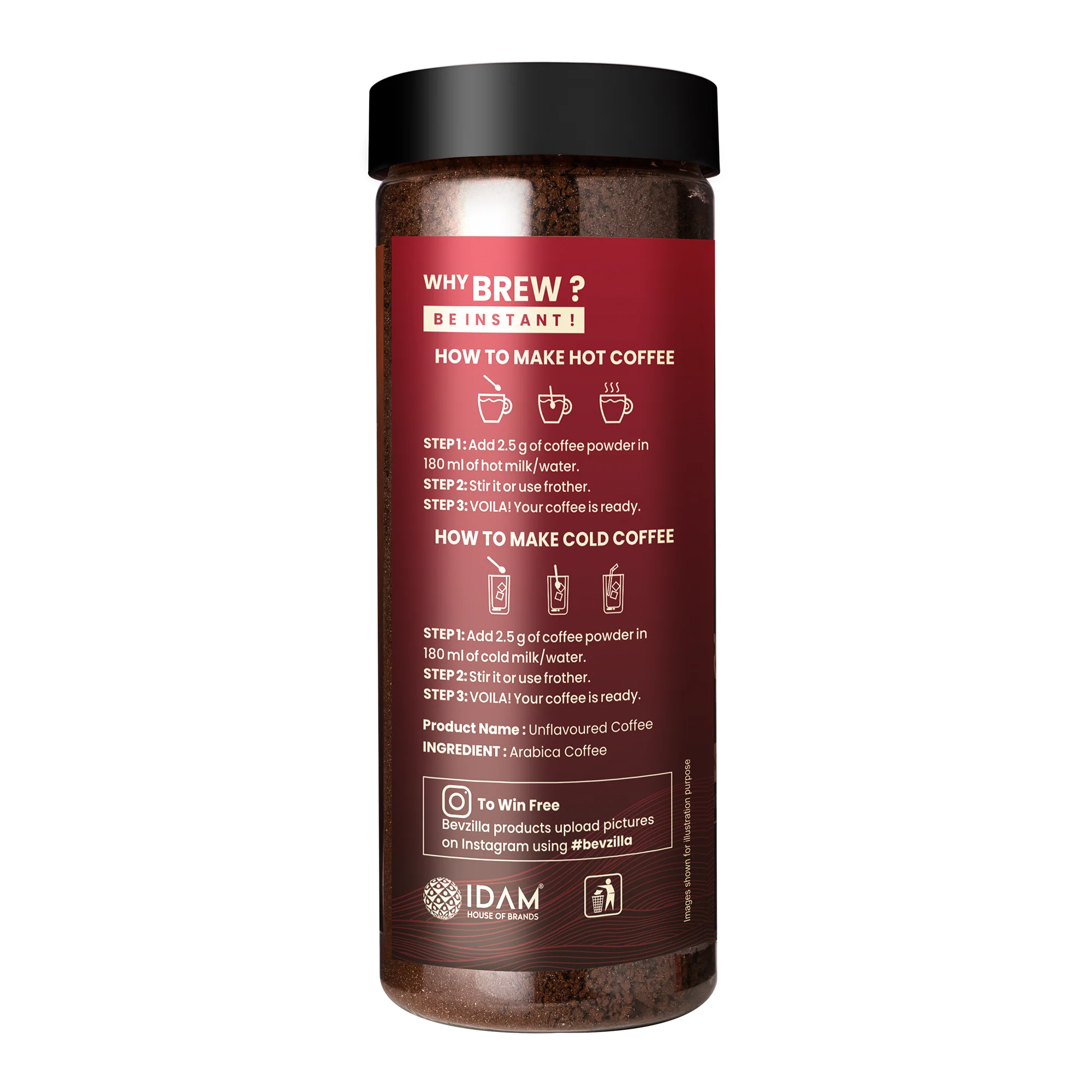 Premium Classic Strong Coffee Powder 200gm + Coffee Mug + Frother Combo - Image 5