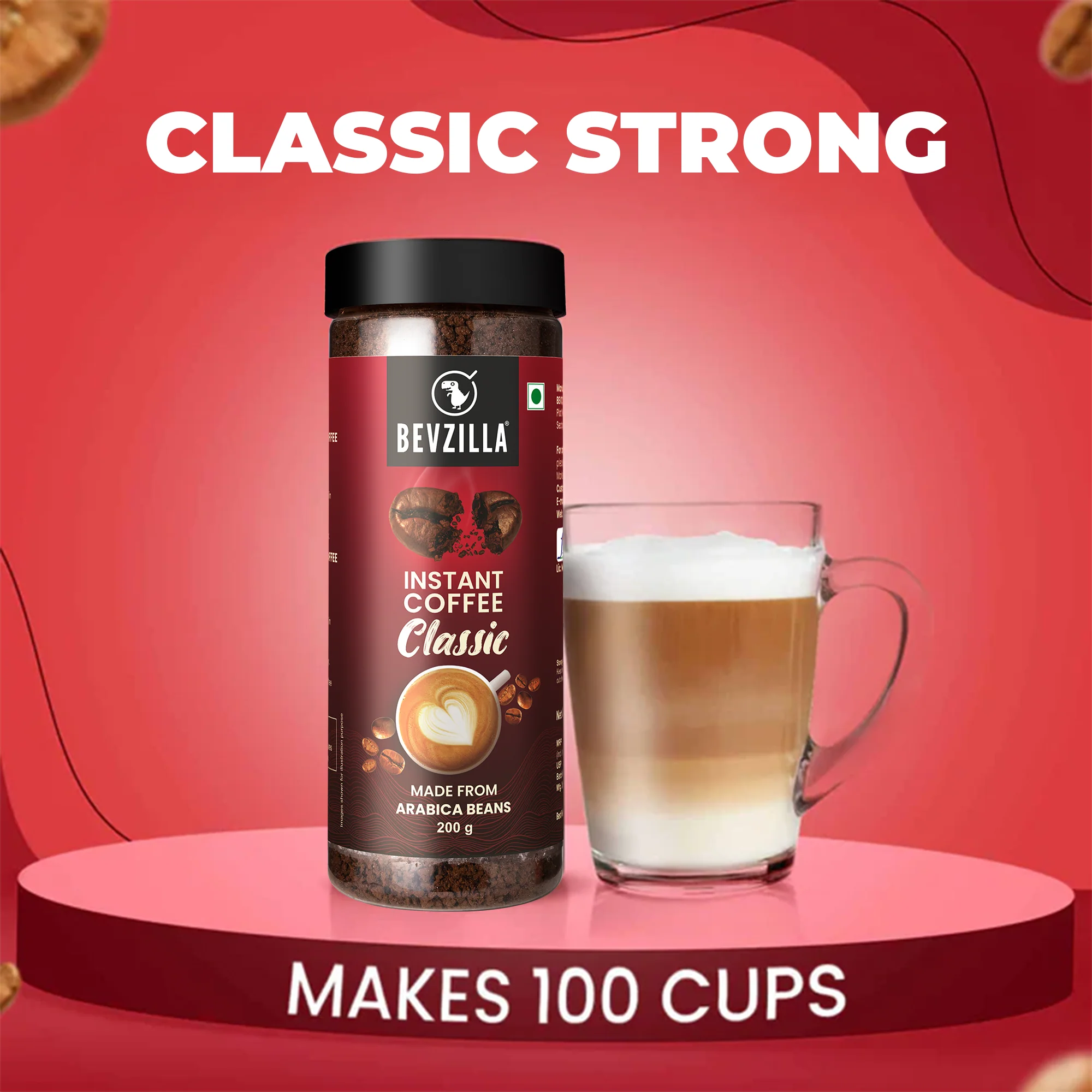 Premium Classic Strong Coffee 200 GM Jar | Makes 100 Cups