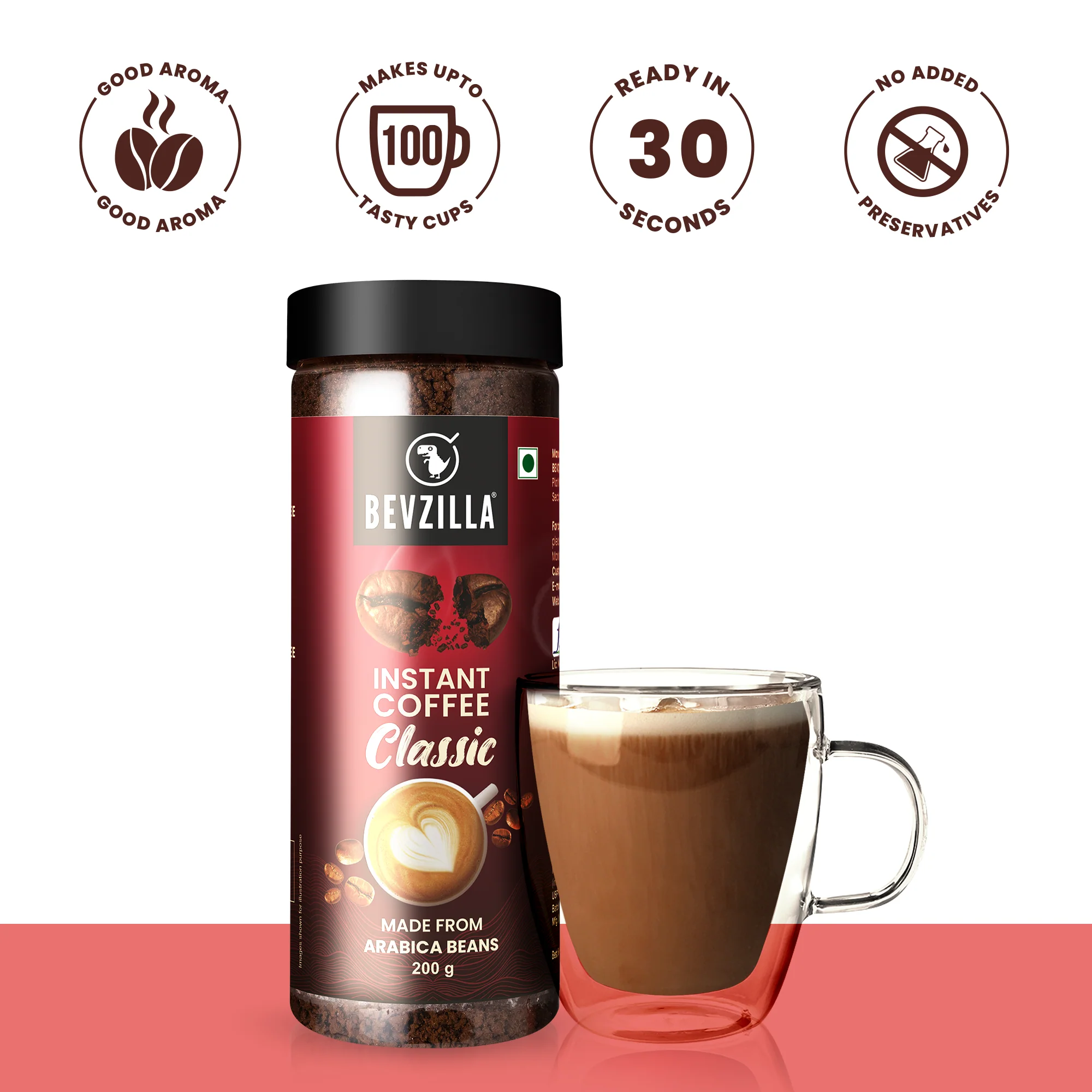 Premium Classic Strong Coffee 200 GM Jar | Makes 100 Cups - Image 2