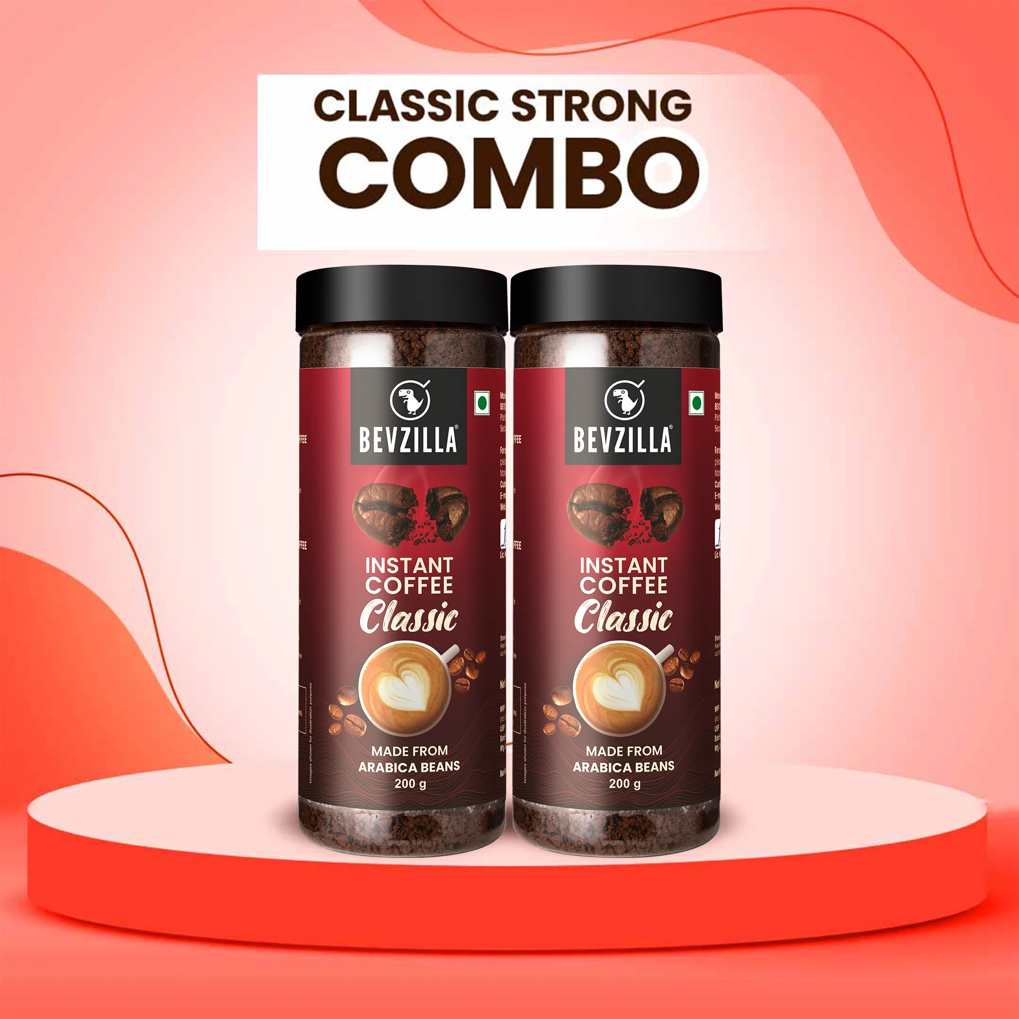 Premium Classic Strong Coffee Powder- Pack of 2 (200gm x 2)
