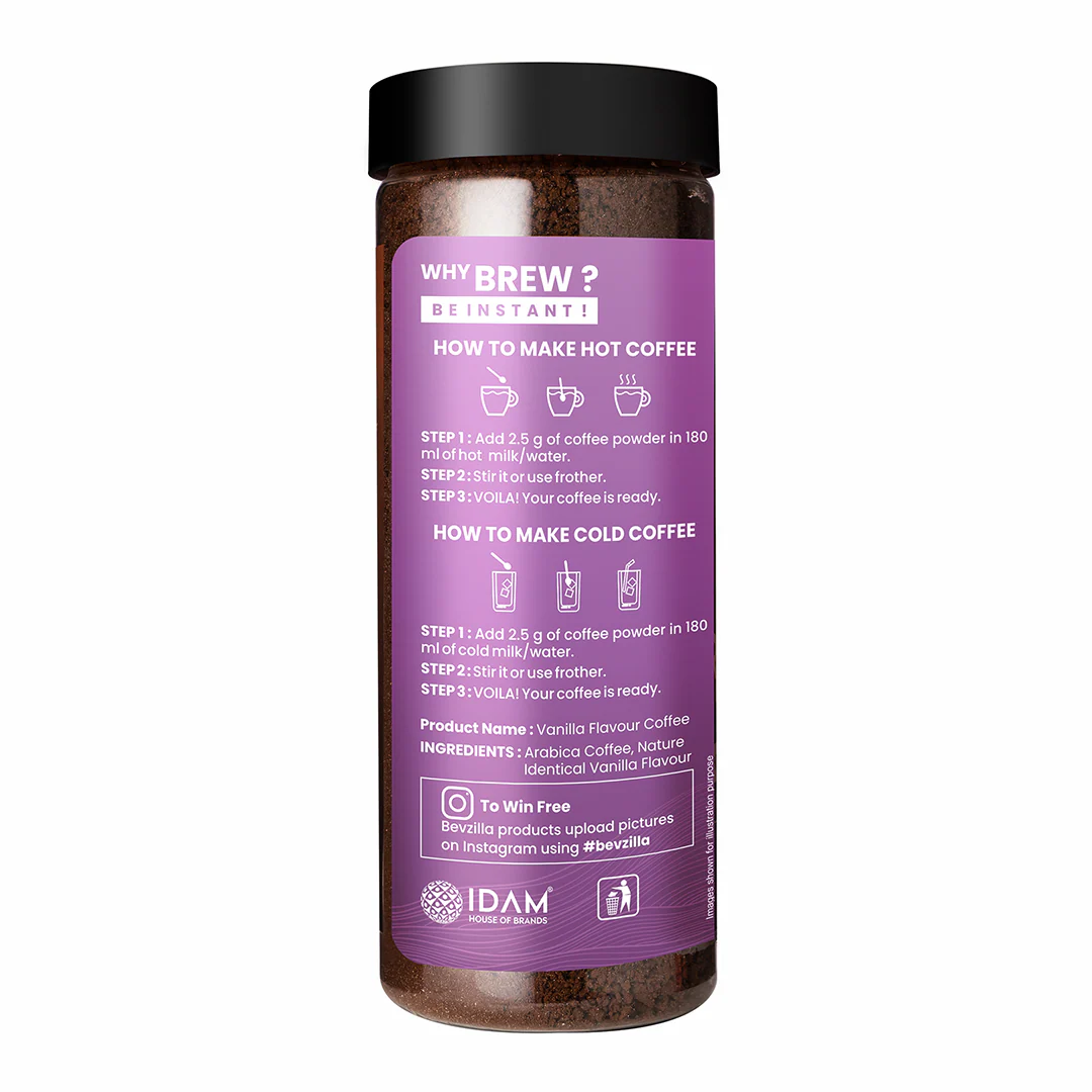 Premium French Vanilla Coffee Powder - 200 grams - Image 5
