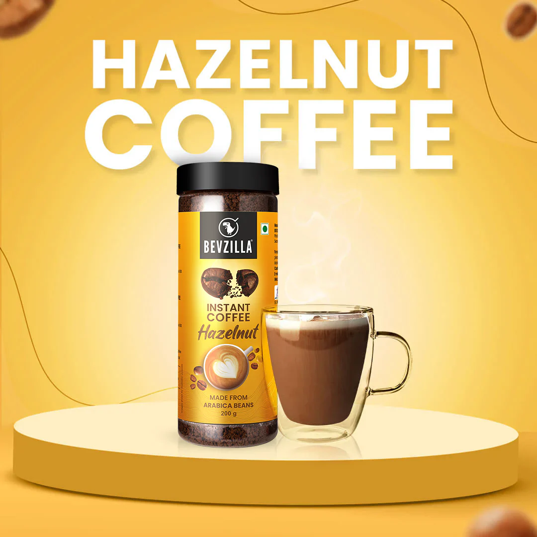 Premium Hazelnut Coffee Powder - 200 grams
