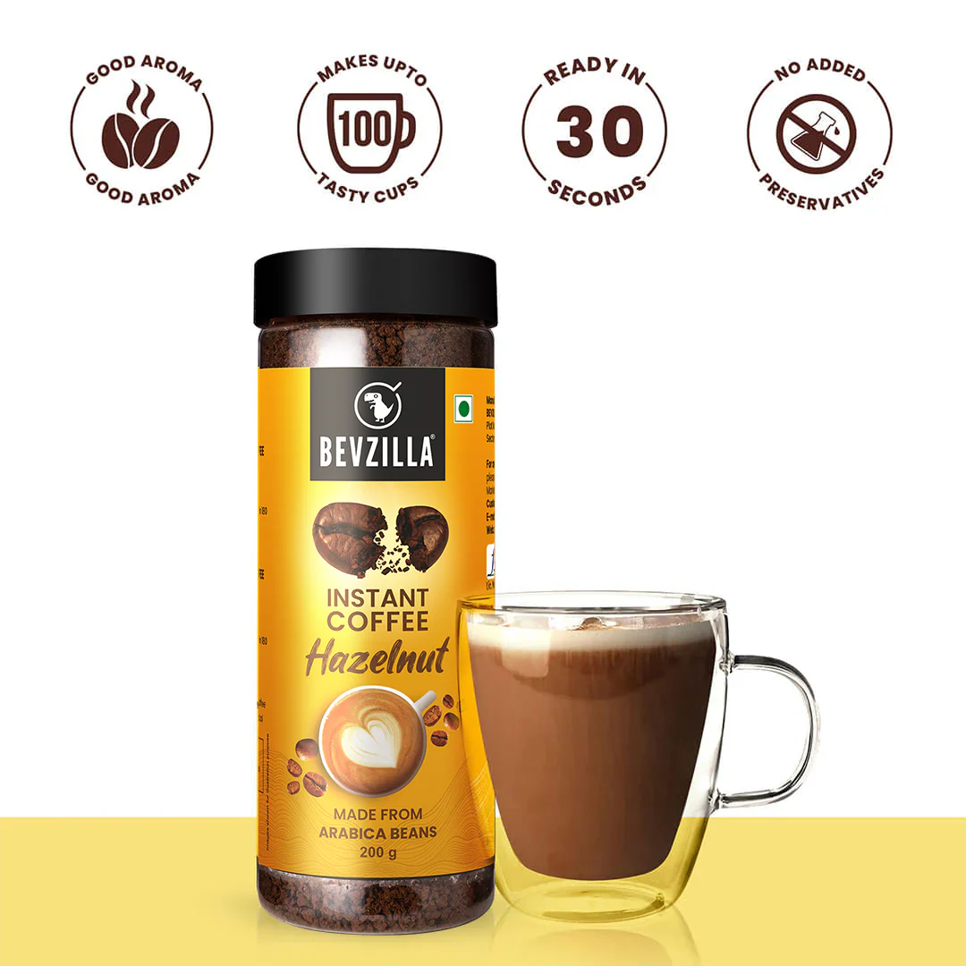 Premium Hazelnut Coffee Powder - 200 grams - Image 2