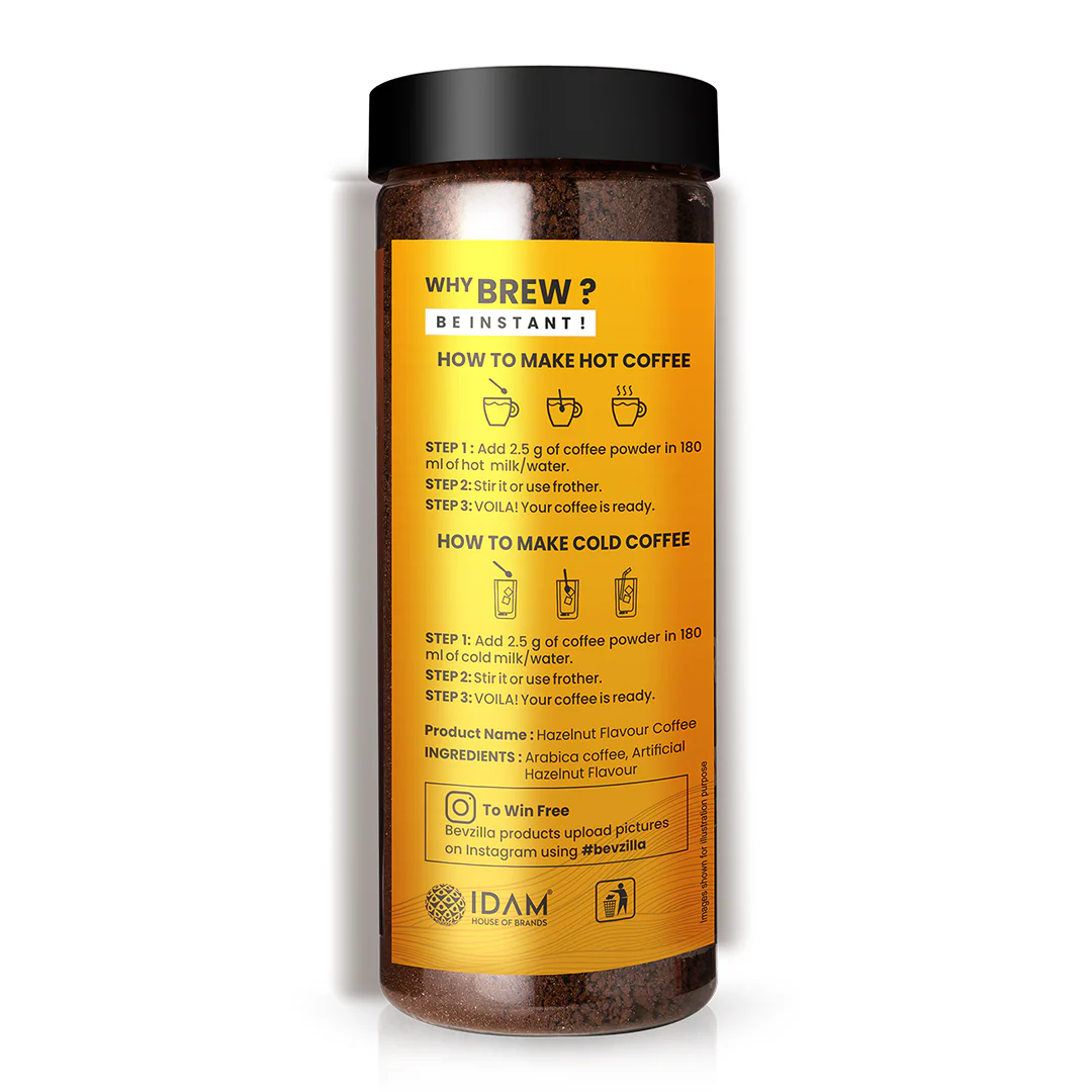 Premium Hazelnut Coffee Powder - 200 grams - Image 4