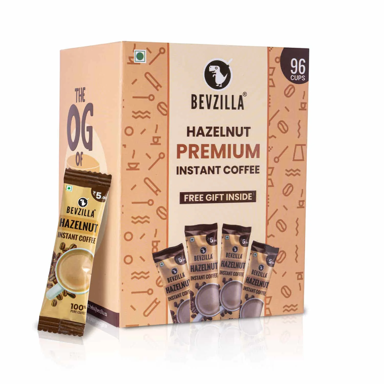 96 Hazelnut Coffee Sachets Box (Free Coffee Sachet Inside) - Image 6