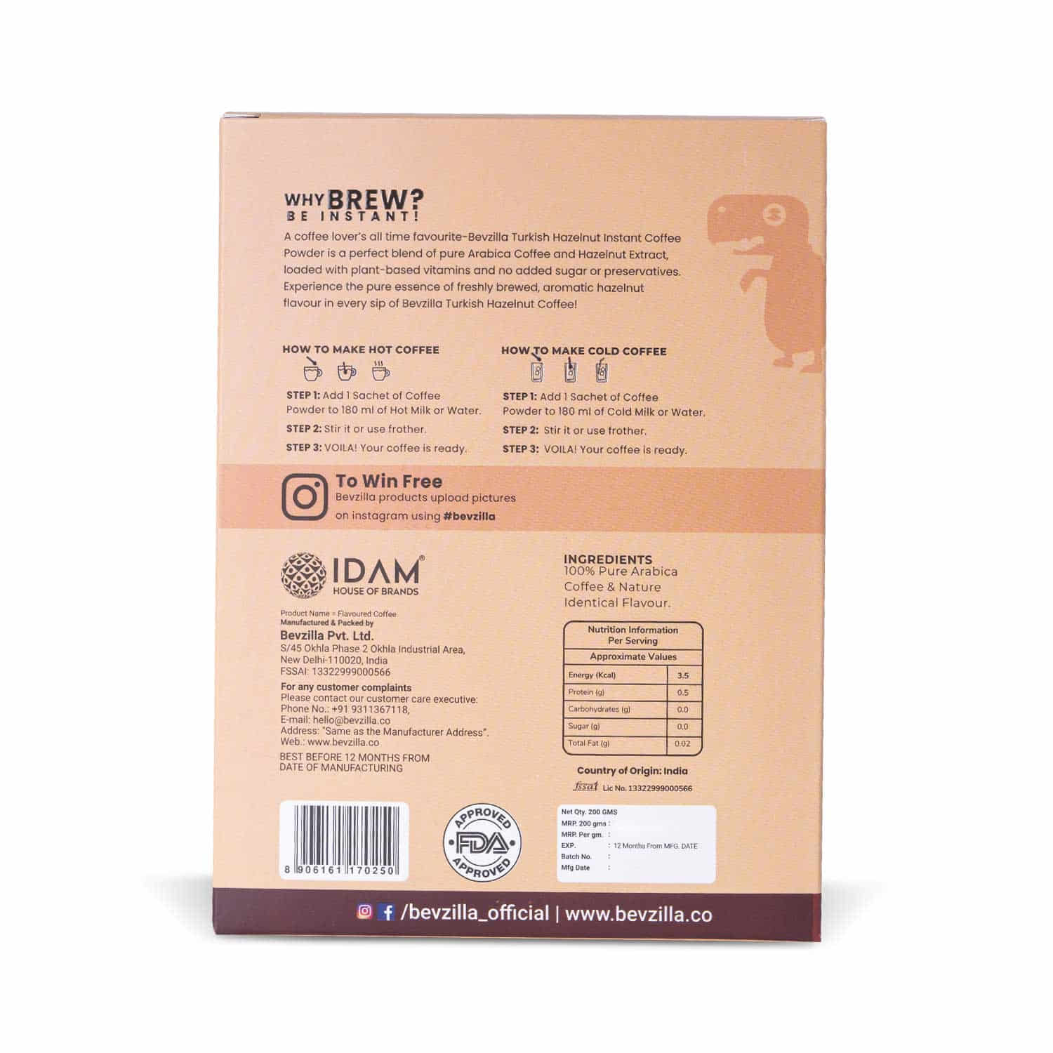 96 Hazelnut Coffee Sachets Box (Free Coffee Sachet Inside) - Image 7